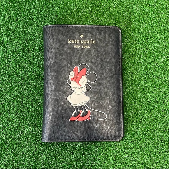 kate spade Accessories - Kate Spade X Disney Minnie Mouse Passport Holder/ Black 6”x4”